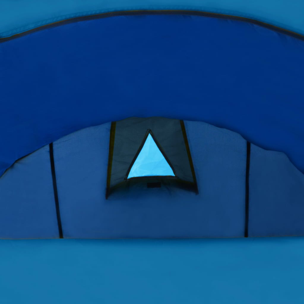vidaXL Campingzelt 4 Personen Marineblau / Hellblau