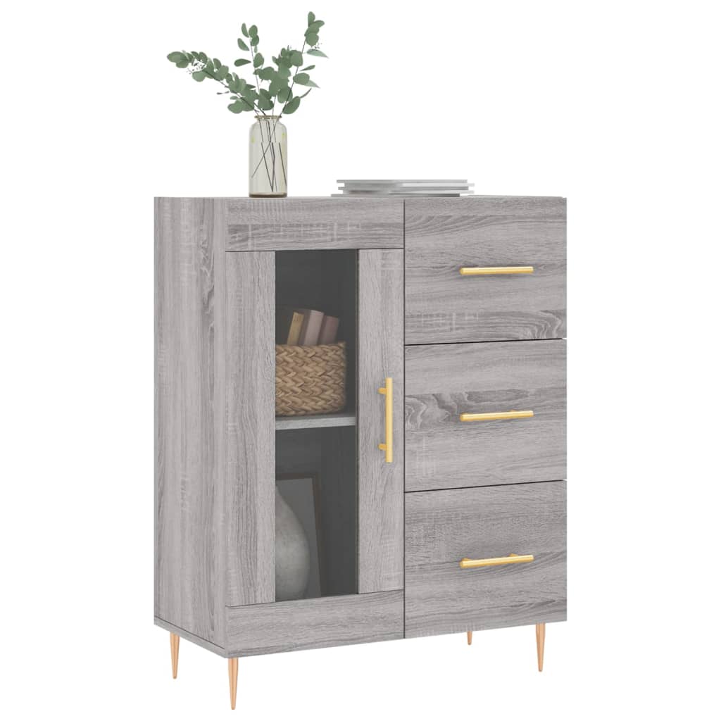 vidaXL Sideboard Grau Sonoma 69,5x34x90 cm Holzwerkstoff