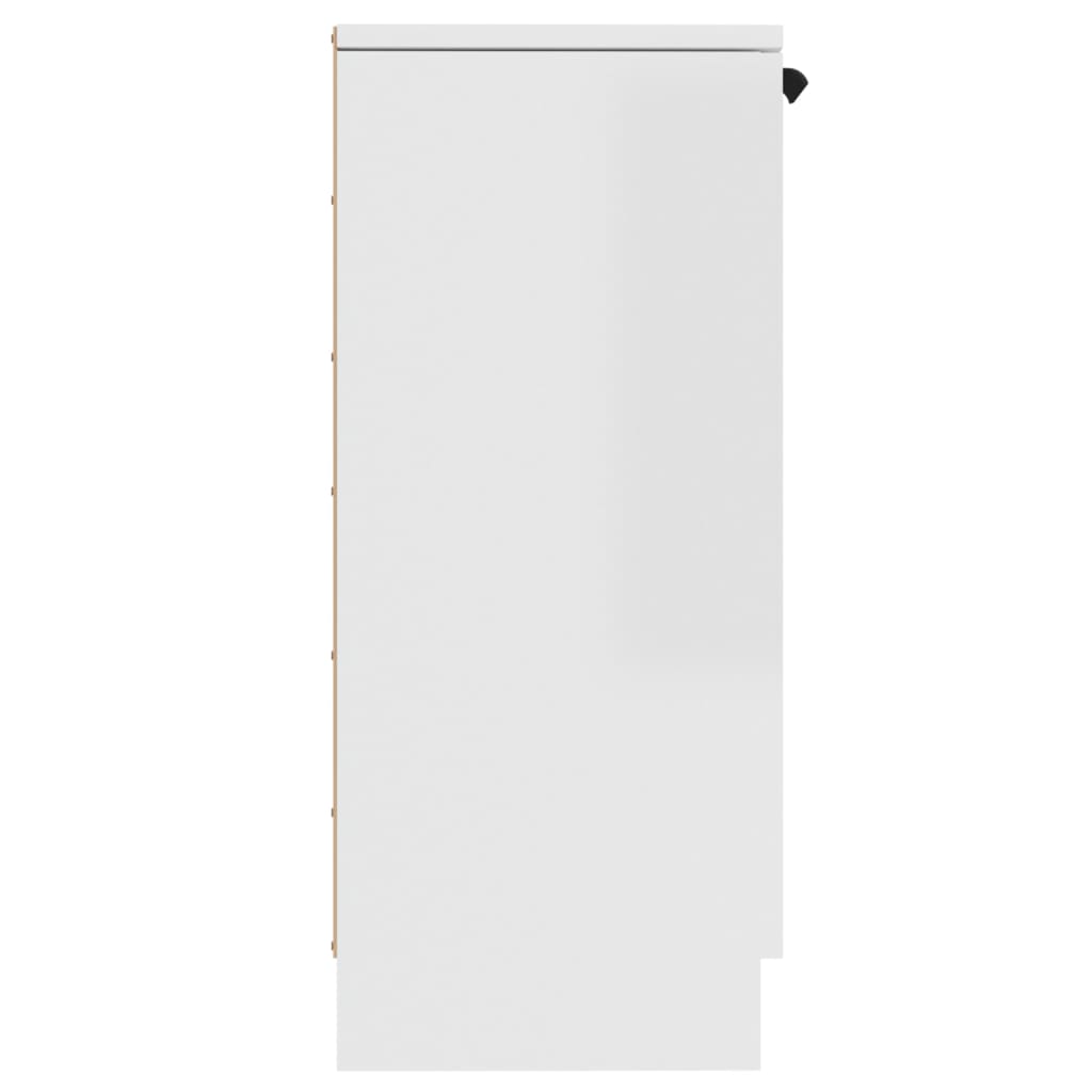 vidaXL Sideboard Hochglanz-Weiß 30x30x70 cm Holzwerkstoff