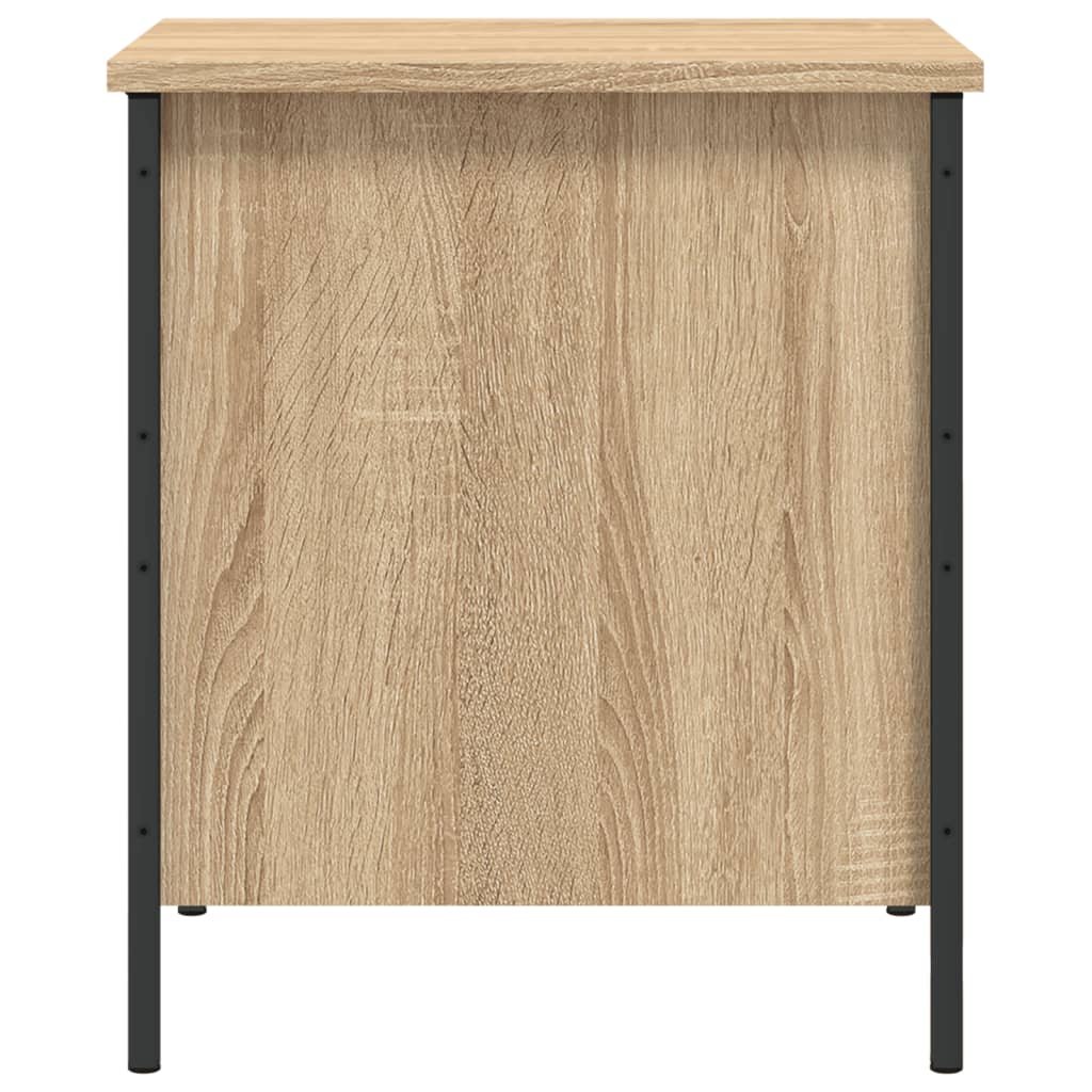 vidaXL Sitzbank mit Stauraum Sonoma-Eiche 40x42,5x50 cm Holzwerkstoff