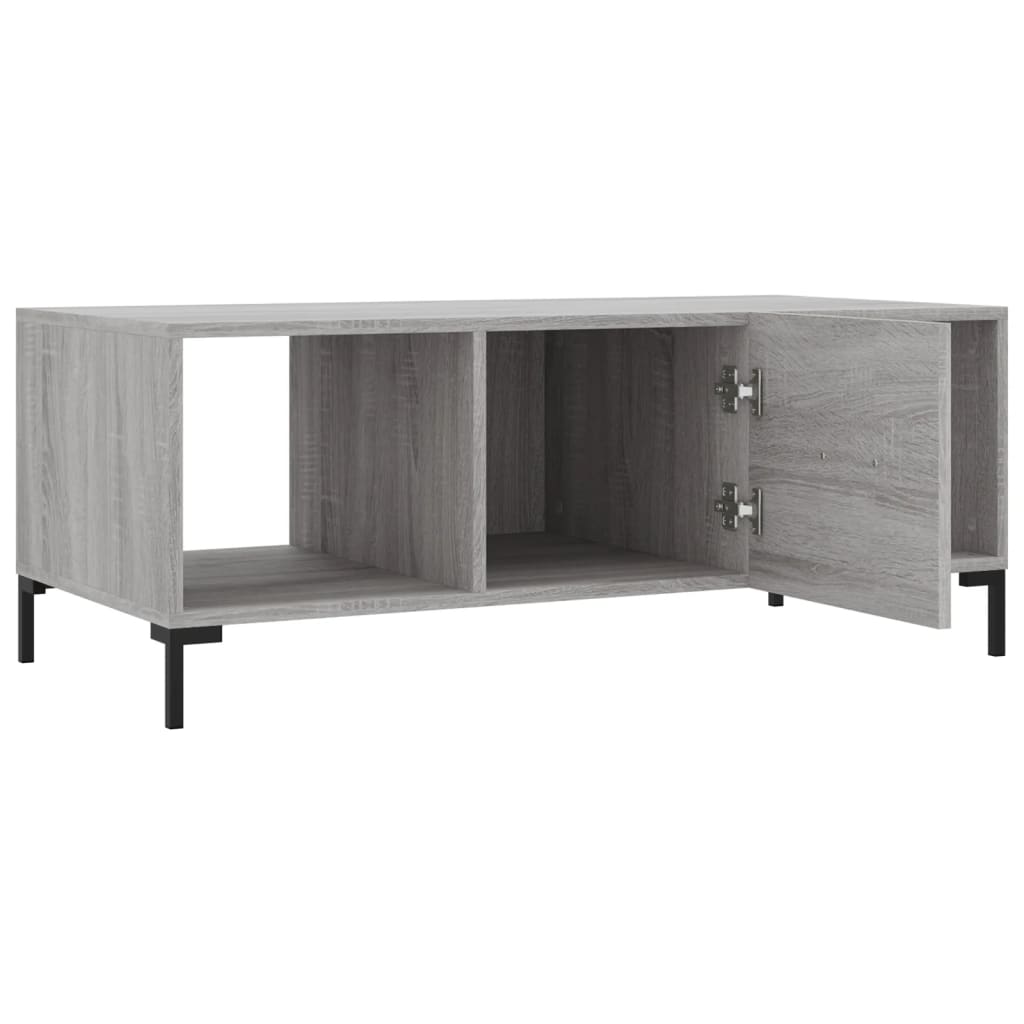 vidaXL Couchtisch Grau Sonoma 102x50x40 cm Holzwerkstoff