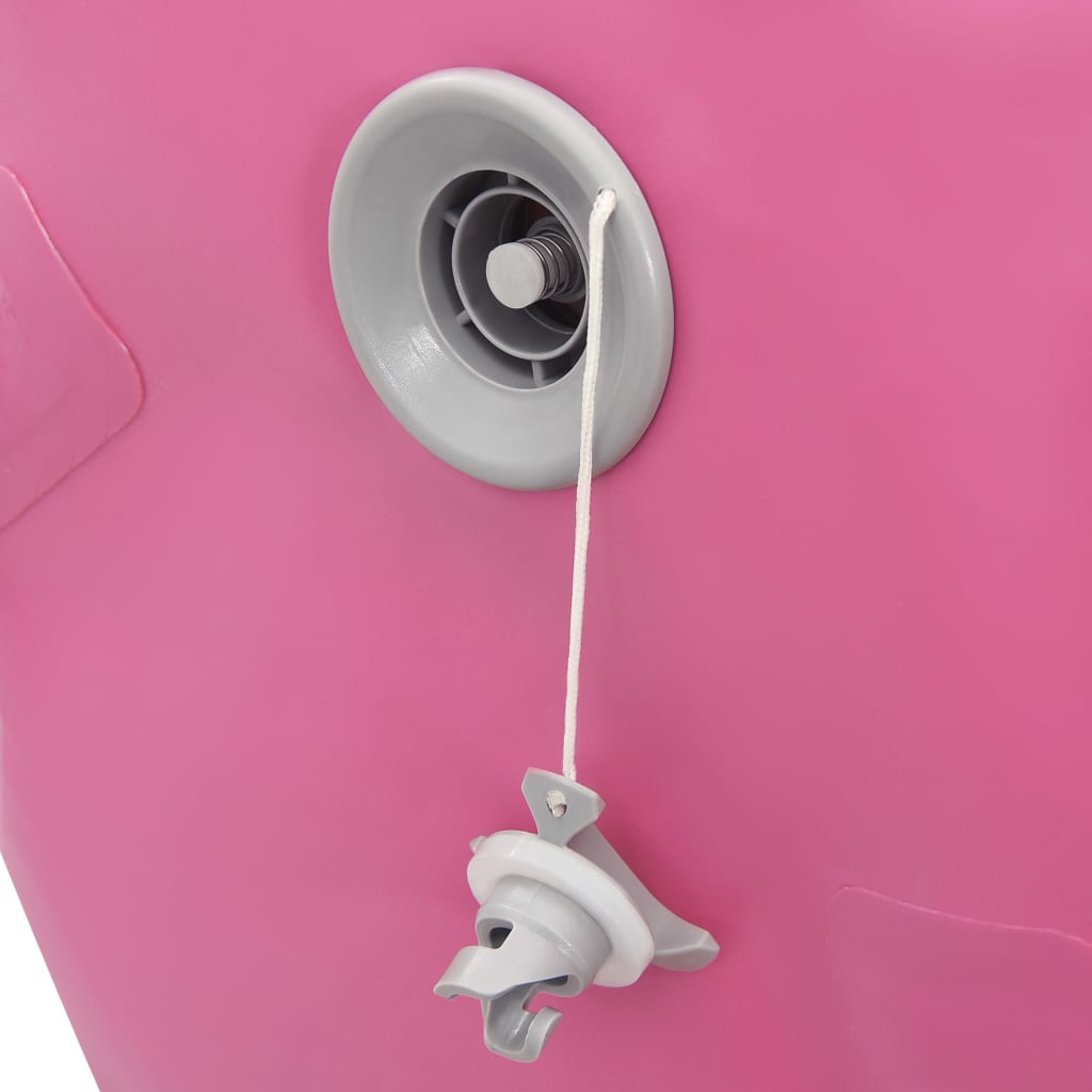 vidaXL Aufblasbare Gymnastik-Rolle mit Pumpe 100x60 cm PVC Rosa