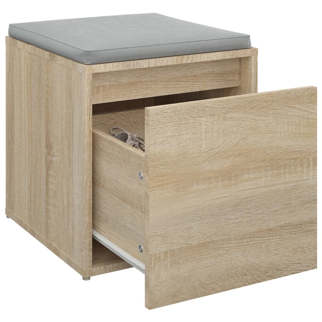 vidaXL Schubladenbox Sonoma-Eiche 40,5x40x40 cm Holzwerkstoff