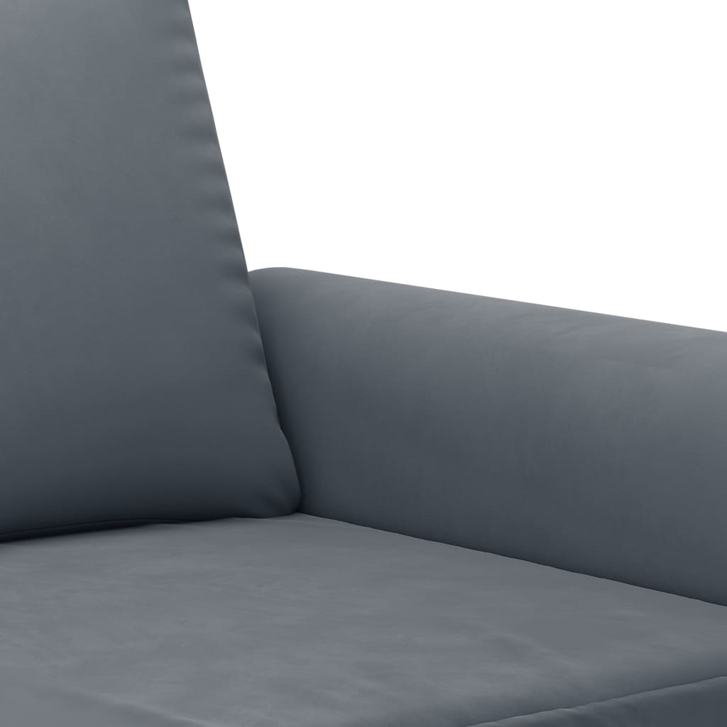 vidaXL 2-Sitzer-Sofa Dunkelgrau 120 cm Samt