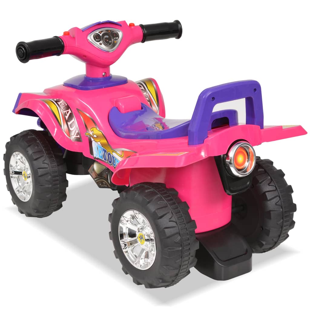 vidaXL Kinder Geländefahrzeug ATV mit Sound und Licht Rosa und Lila