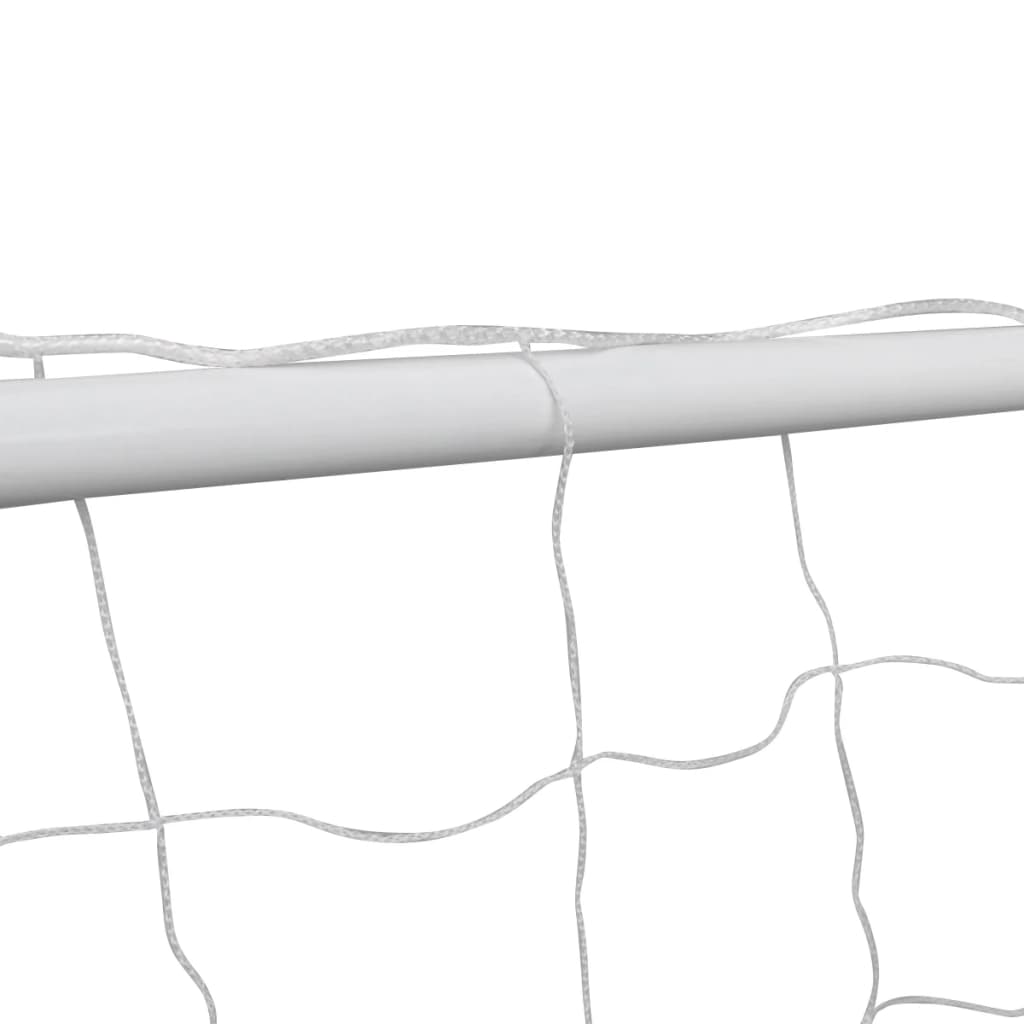 vidaXL Fußball-Tornetze 2 Stück 240 x 90 x 150 cm Stahl