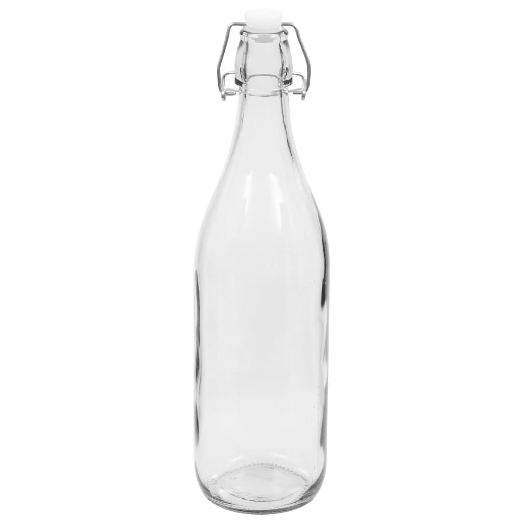 vidaXL Glasflaschen mit Bügelverschluss 24 Stk. 1 L