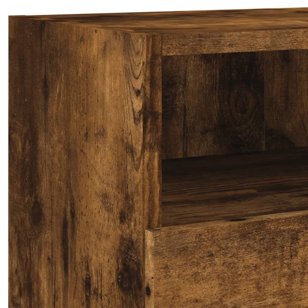 vidaXL TV-Wandschrank Räuchereiche 80x30x30 cm Holzwerkstoff