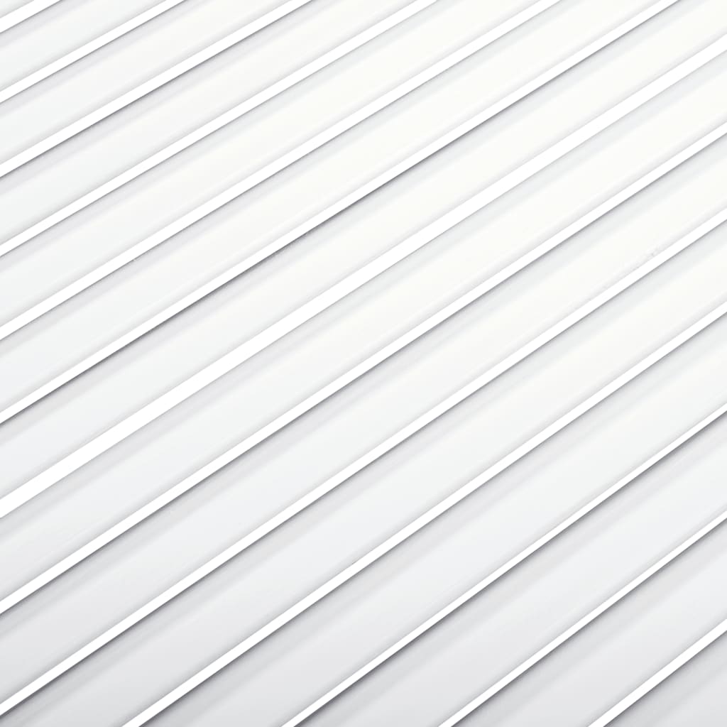vidaXL Schranktüren Lamellen-Design 2 Stk. Weiß 69x59,4 cm Massivholz