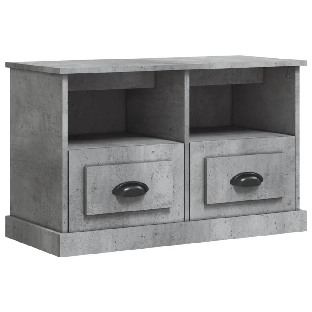 vidaXL TV-Schrank Betongrau 80x35x50 cm Holzwerkstoff