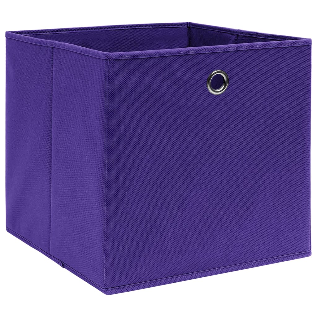 vidaXL Aufbewahrungsboxen 4 Stk. Vliesstoff 28x28x28 cm Violett