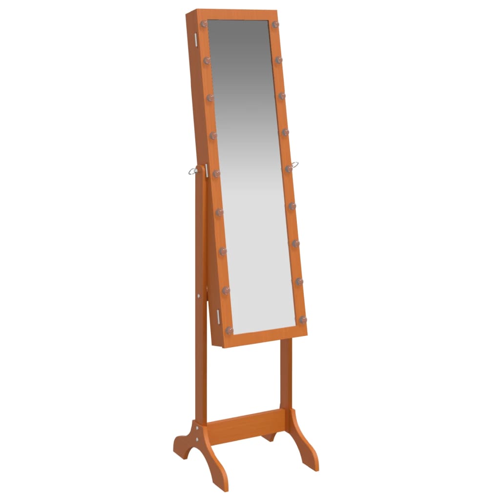 vidaXL Standspiegel mit LED 34x37x146 cm
