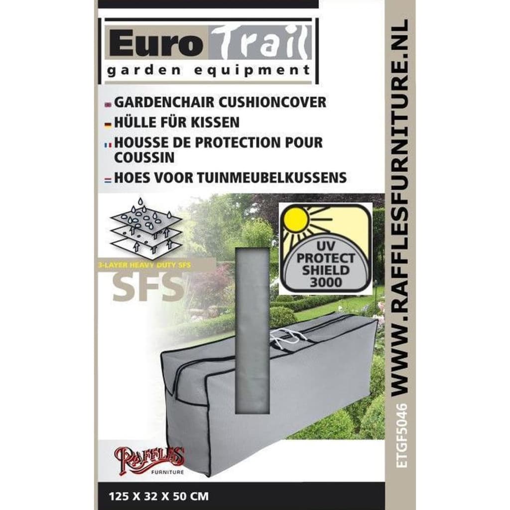 Eurotrail Tragetasche für Gartenkissen Grau