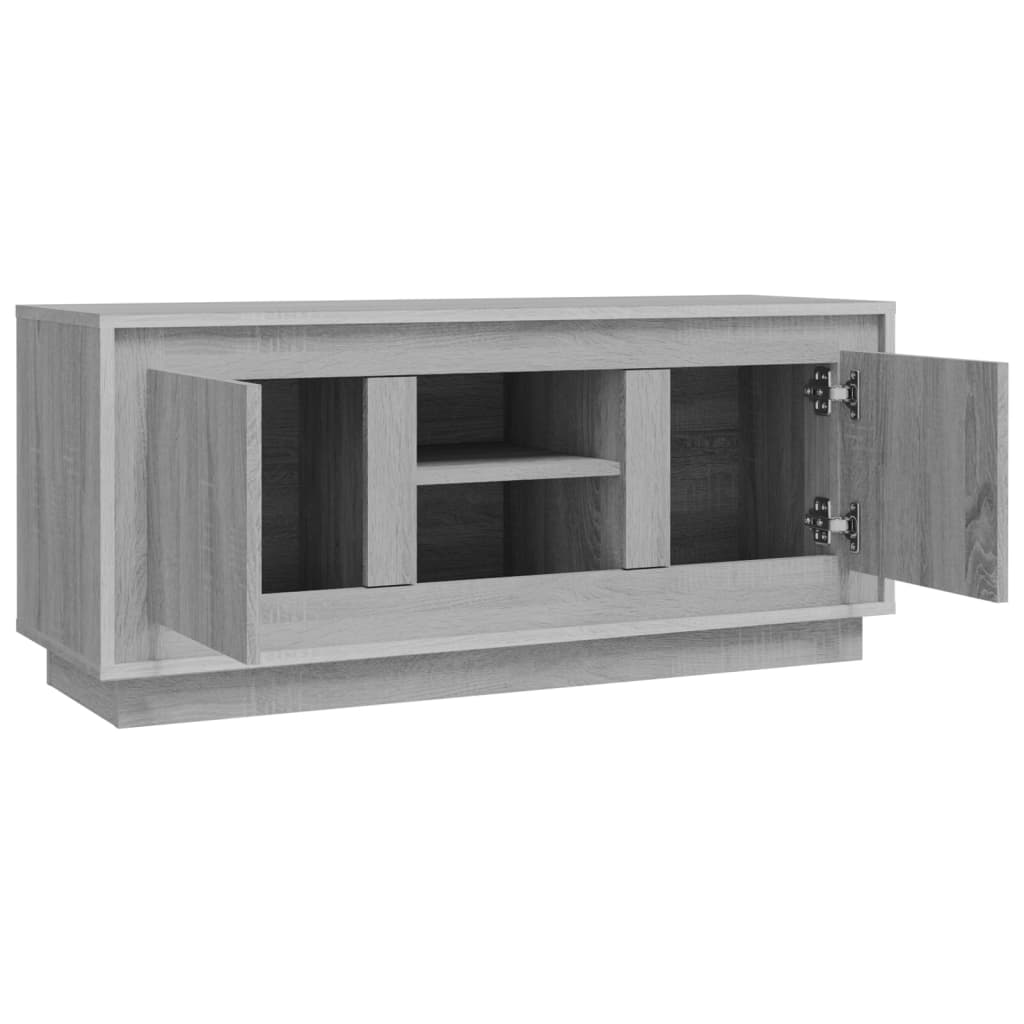 vidaXL TV-Schrank Grau Sonoma 102x35x45 cm Holzwerkstoff