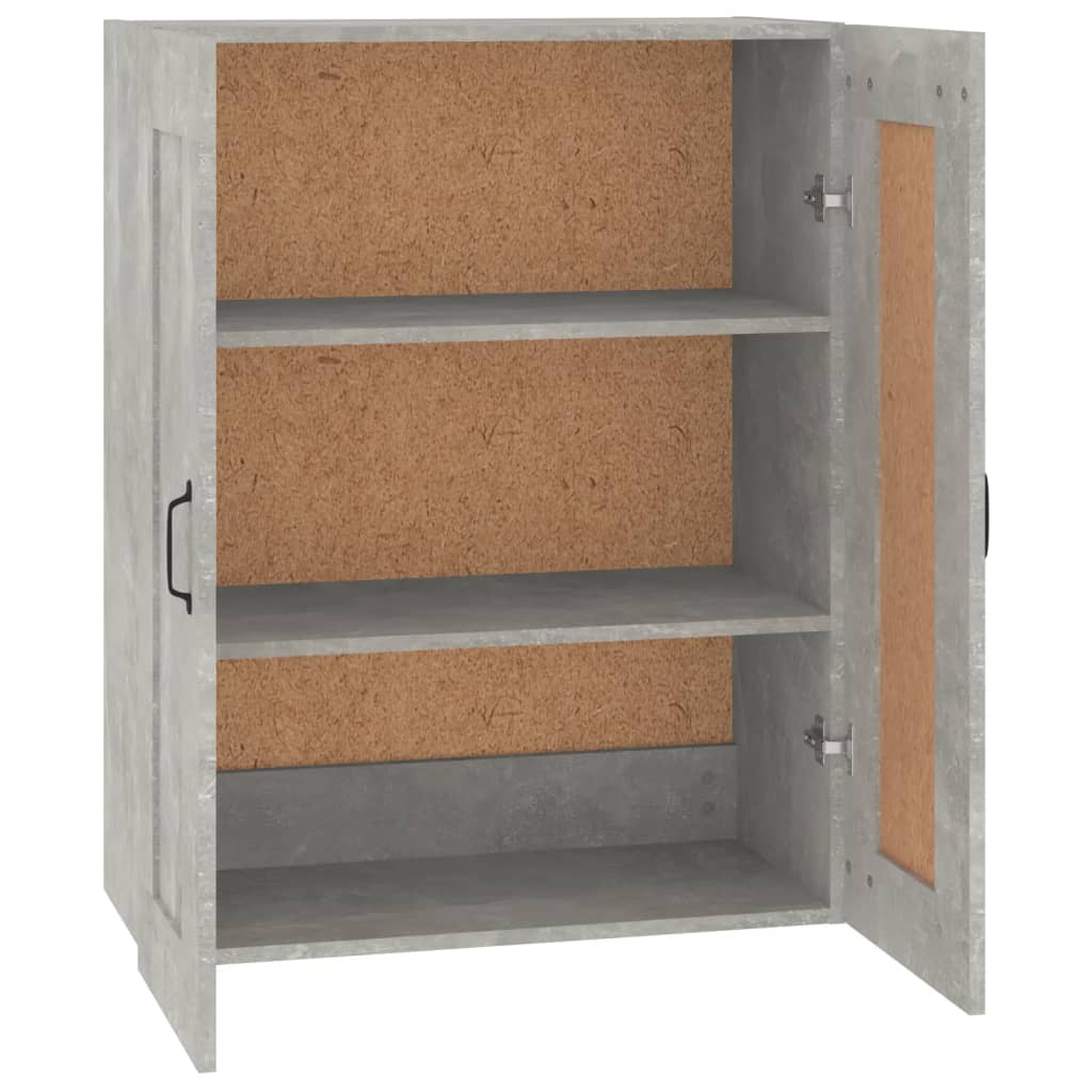 vidaXL Hängeschrank Betongrau 69,5x32,5x90 cm