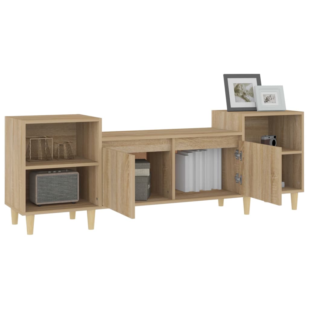 vidaXL TV-Schrank Sonoma-Eiche 160x35x55 cm Holzwerkstoff